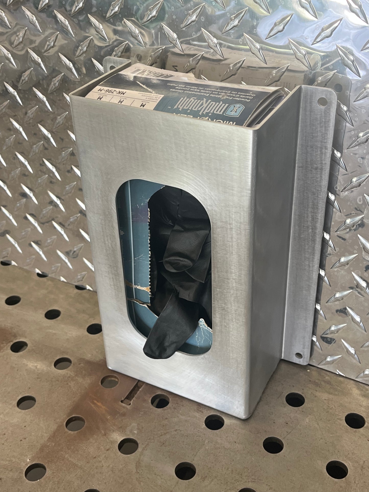 Single Vertical Mount Medical Glove Storage Box