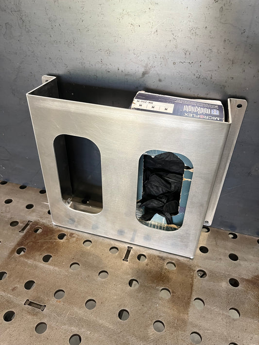 Double Vertical Mount Medical Glove Storage Box